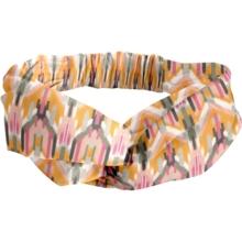 crossed headband ikat ocre