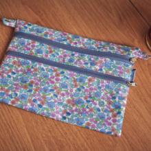 Aloïs flat pouch pastel fleuri