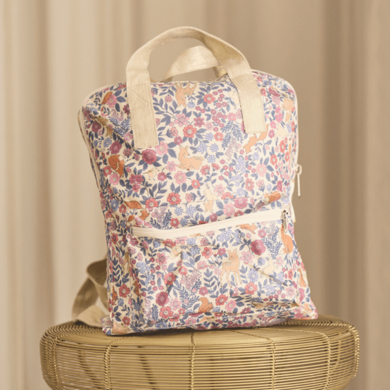 Gaby small backpack comptine enchantée rose
