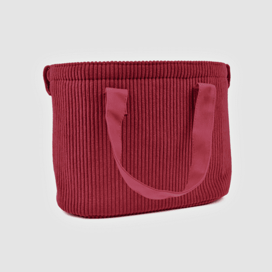 Cooler bag burgundy large corduroy