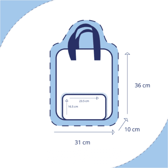 Foldable rucksack Gaby palmeraie