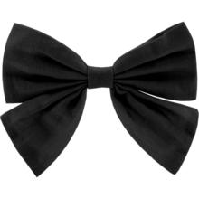 Bow tie hair slide black