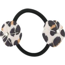 Japan flower pony-tail holder leopard