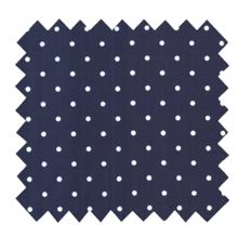 Cotton veil fabric navy blue spots