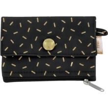 zipper pouch card purse golden straw
