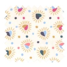 Coated fabric ex2307 multicolor hearts