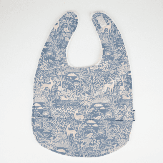 Coated fabric bib toile de biche
