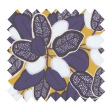 Cotton fabric ex2542 kumquat navy mustard