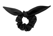 Bunny ear Scrunchie black