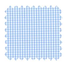 Coated fabric sky blue gingham