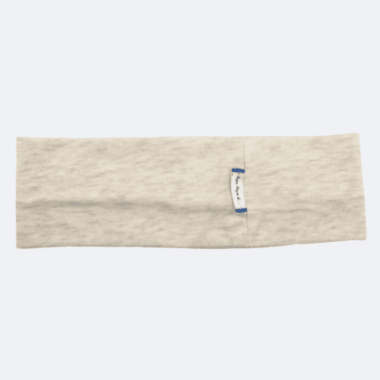 Stretch jersey headband  beige chiné