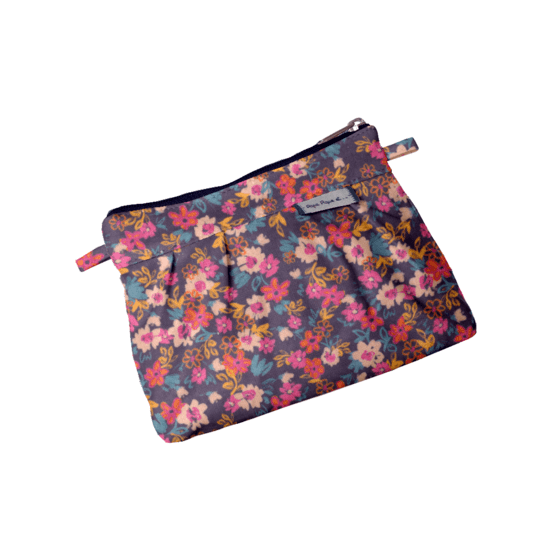 Mini Pleated clutch bag hippie fleurie
