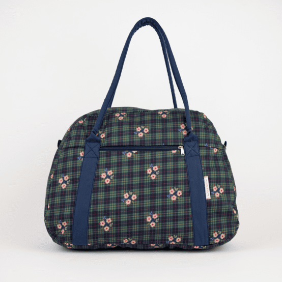 Bowling bag  tartan fleuri