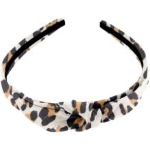 bow headband leopard