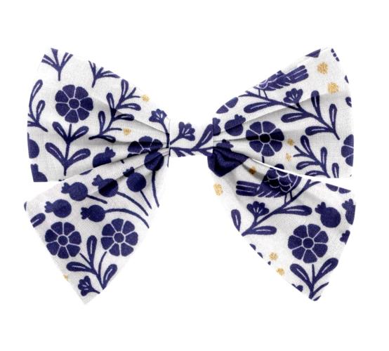 Bow tie hair slide scandinavia bleu
