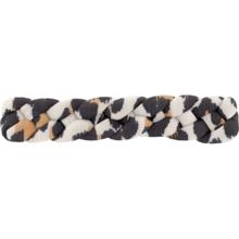 Plait hair slide leopard