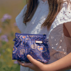 Mini Pleated clutch bag lavandula
