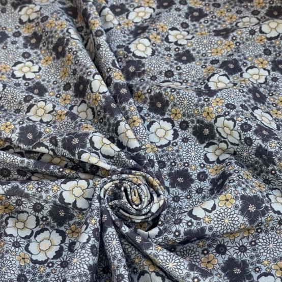 Jersey fabric lavandula bleu gris