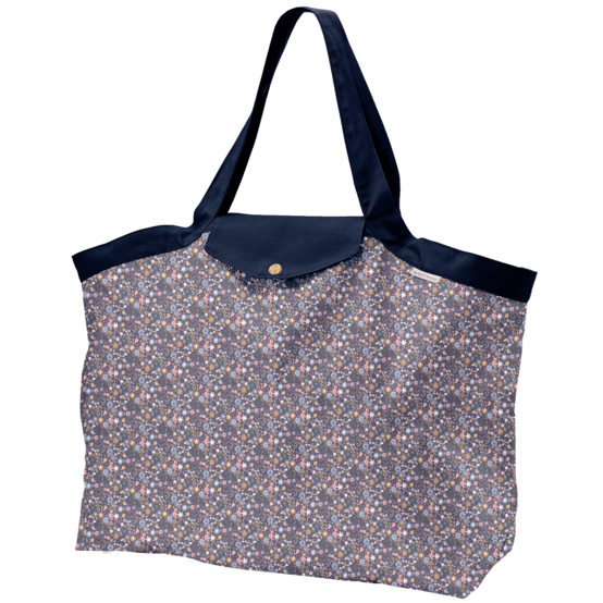 Tote bag with a zip seventies