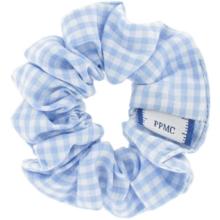 Small scrunchie sky blue gingham