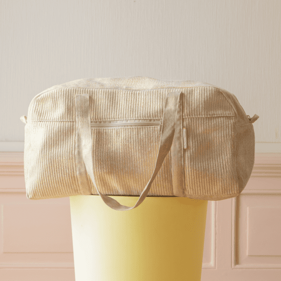Sac week-end gold large corduroy
