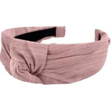 Large Crossed Headband gauze pink