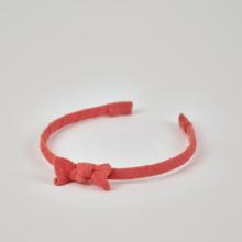 Thin headband coral lurex gauze