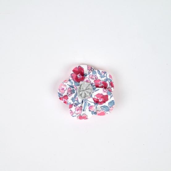 Mini Flower petal hair slide rose grenadine