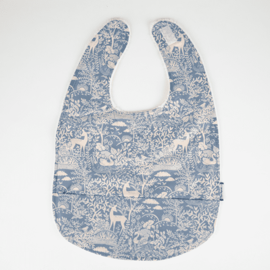 Coated fabric bib toile de biche
