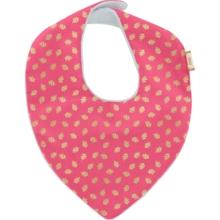 bandana bib feuillage or rose