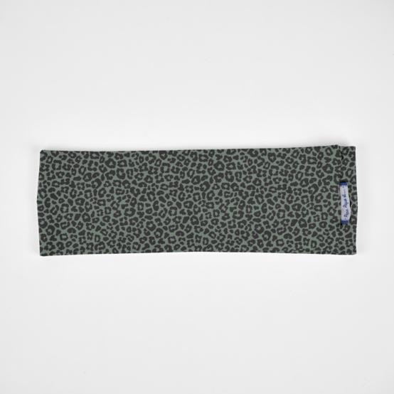 Stretch jersey headband  mint black leo