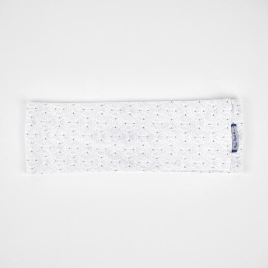 Stretch jersey headband  english embroidery