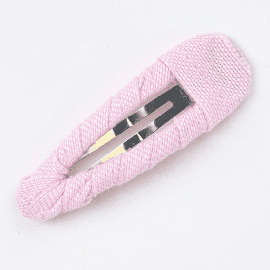 Fabric hair clip light pink