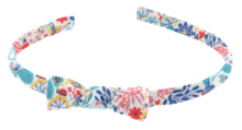 Thin headband champêtre bleuté