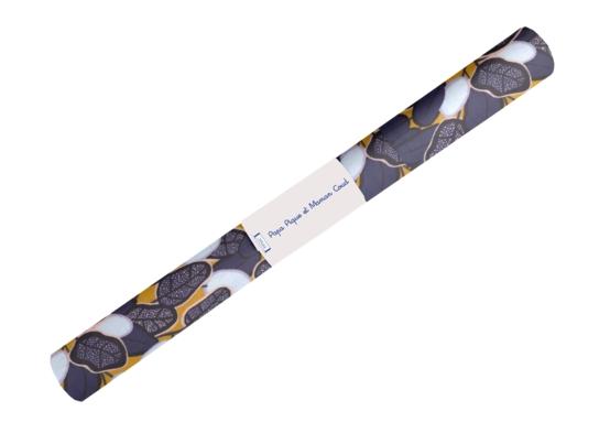 35cm coated fabric coupon ex2542 kumquat navy mustard