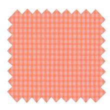 Cotton fabric neon orange gingham