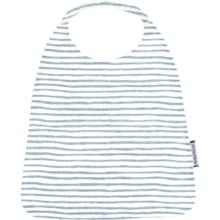 Elastic napkin child striped blue gray glitter