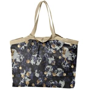 Pleated tote bag - Medium size flocon doré