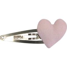 Heart hair-clips light pink