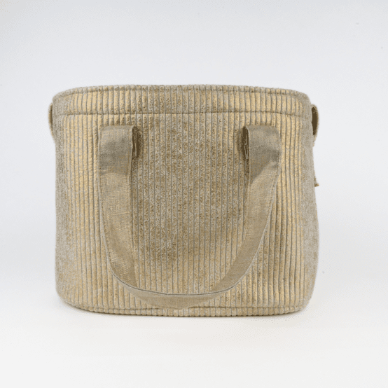 Cooler bag gold large corduroy