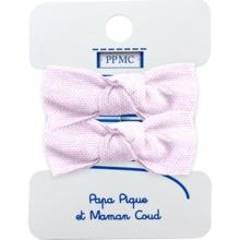 Small elastic bows light pink
