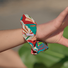 Scrunchie fleurs des iles