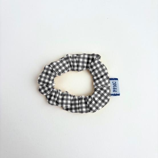 Mini Scrunchie vichy noir