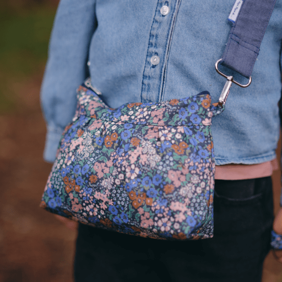 Pleated clutch bag monet lilas