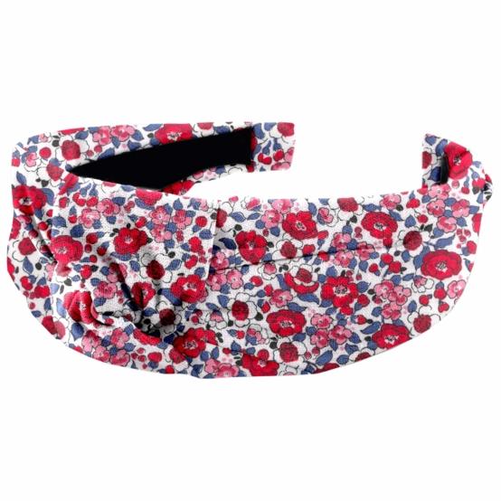 Large Crossed Headband rouge corolle