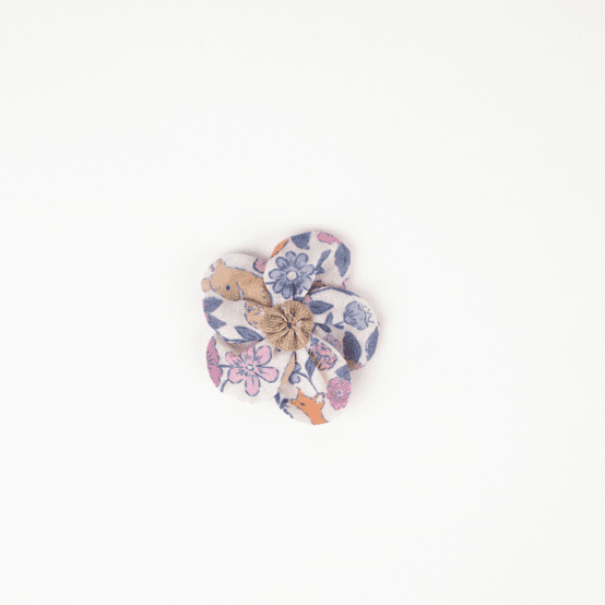 Mini Flower petal hair slide comptine enchantée rose