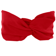 Jersey Crossed Headband Child red