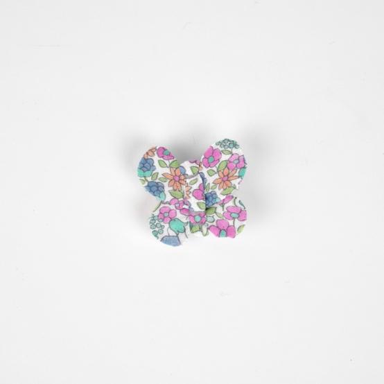 Butterfly hair clip pastel fleuri