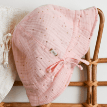 Sun Hat for baby gaze pois or rose