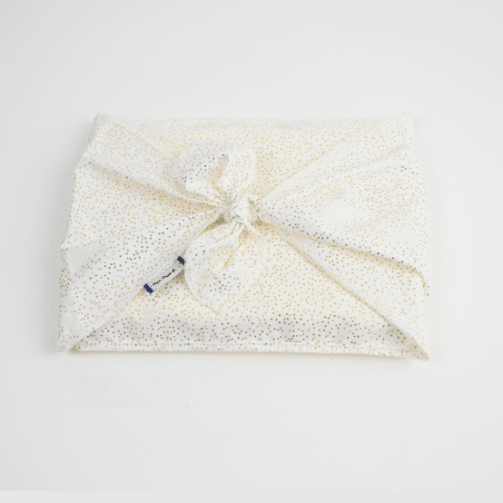 Fupochiki M (17.5 x 24 cm) white sequined